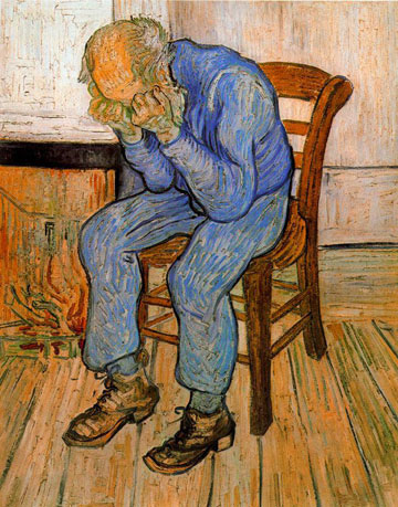 art-et-emotions-a-l-ecole-Vincent Van Gogh-Le vieil Homme triste”